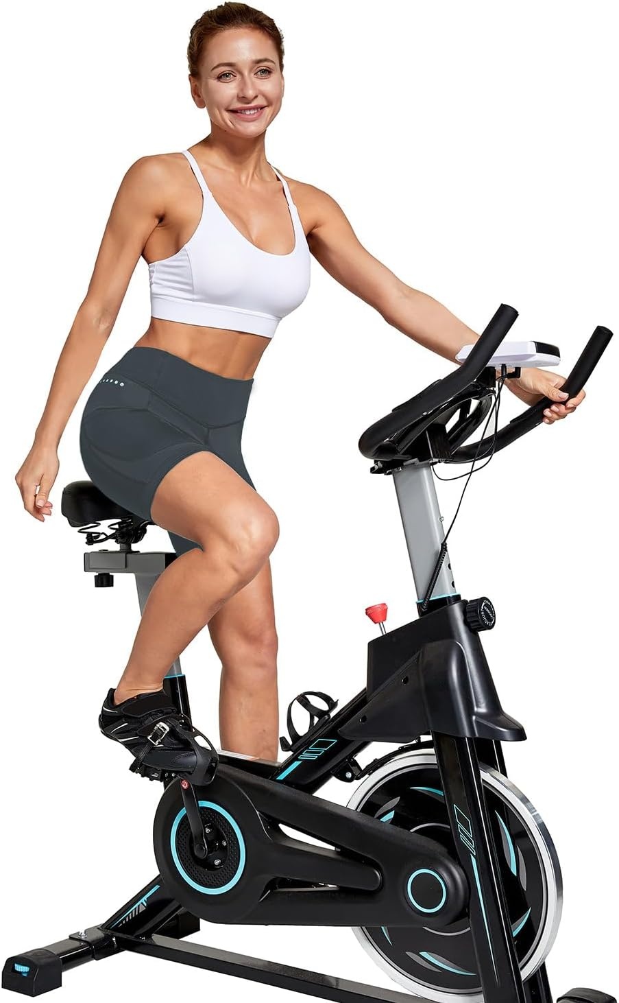 image:imagebaleaf 4D Padded Bike Shorts Women Cycling Underwear with PocketsDark Grey
