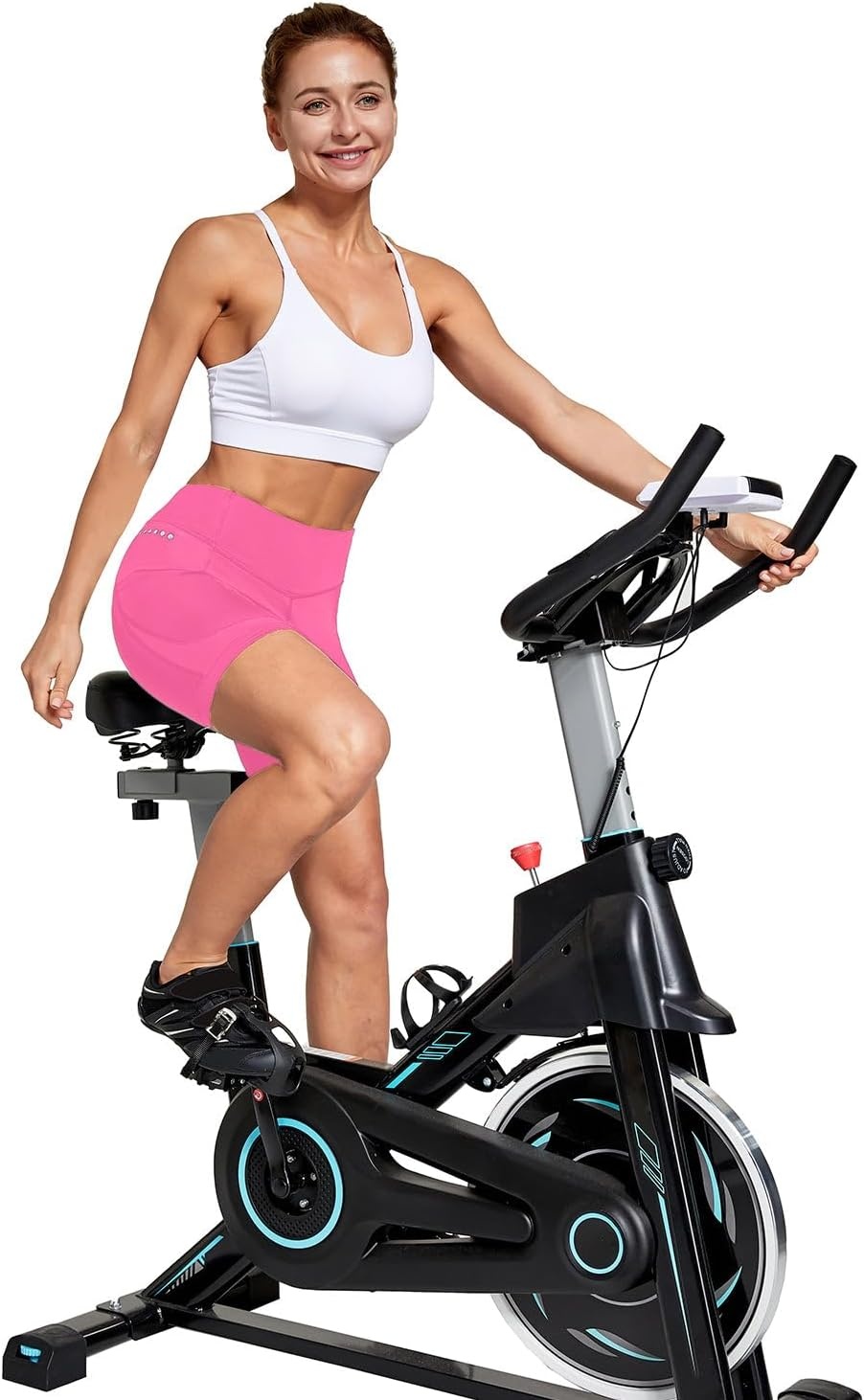 image:imagebaleaf 4D Padded Bike Shorts Women Cycling Underwear with PocketsHot Pink