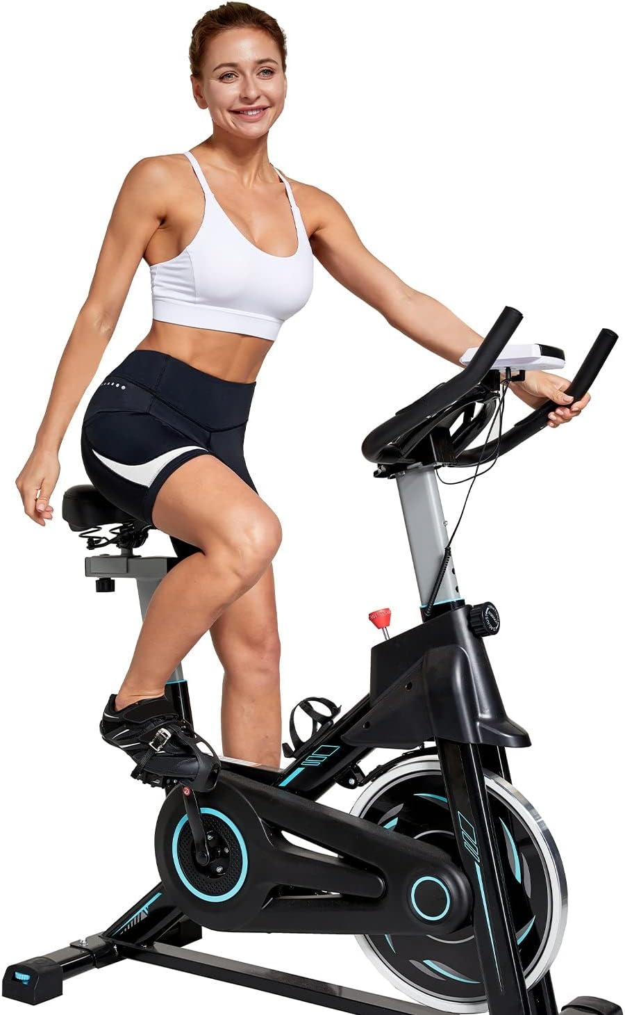 image:imagebaleaf 4D Padded Bike Shorts Women Cycling Underwear with PocketsWhite