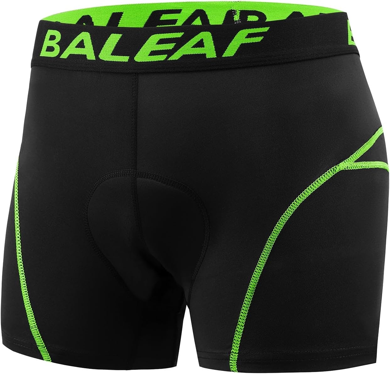 image:imagebaleaf Mens 3D Padded Bike Shorts Cycling Underwear MTB LinerBlackGreen
