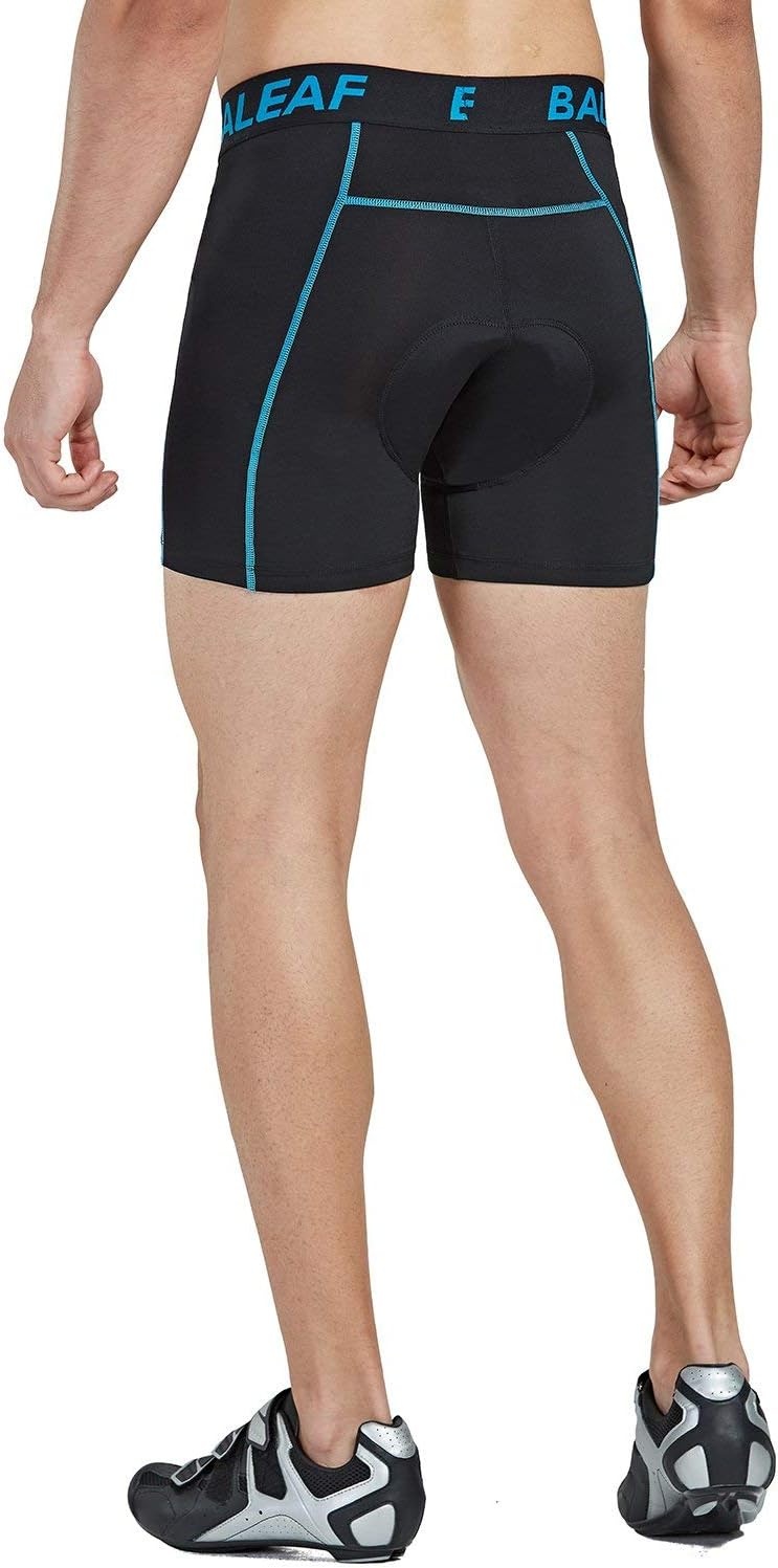 image:imagebaleaf Mens 3D Padded Bike Shorts Cycling Underwear MTB LinerUpgrade FabricblackBlue
