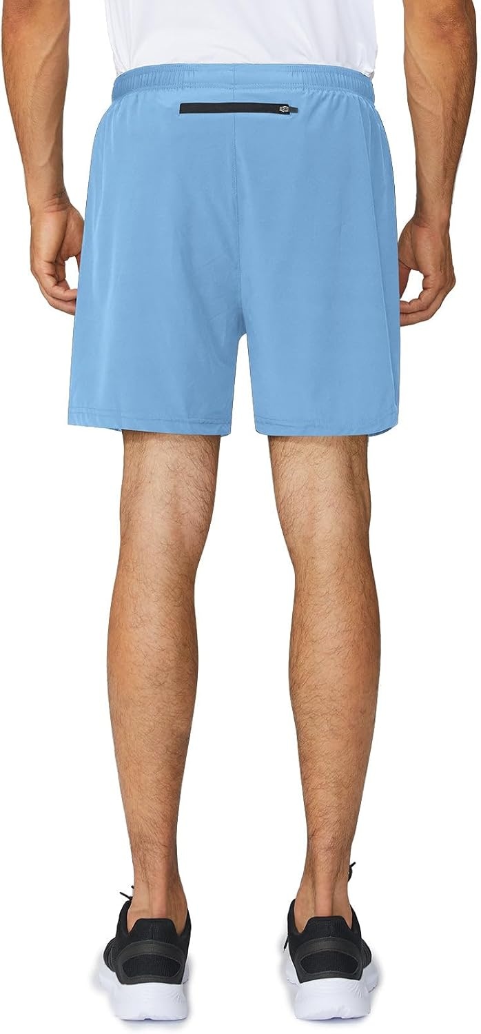 image:imagebaleaf Mens 5 Running Athletic Shorts with LinerNo LinerAshleigh Blue