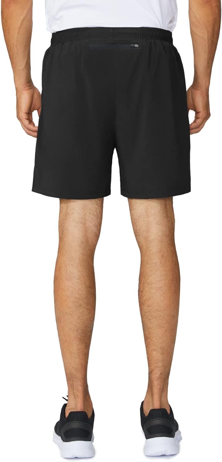 image:imagebaleaf Mens 5 Running Athletic Shorts with LinerNo LinerBlack