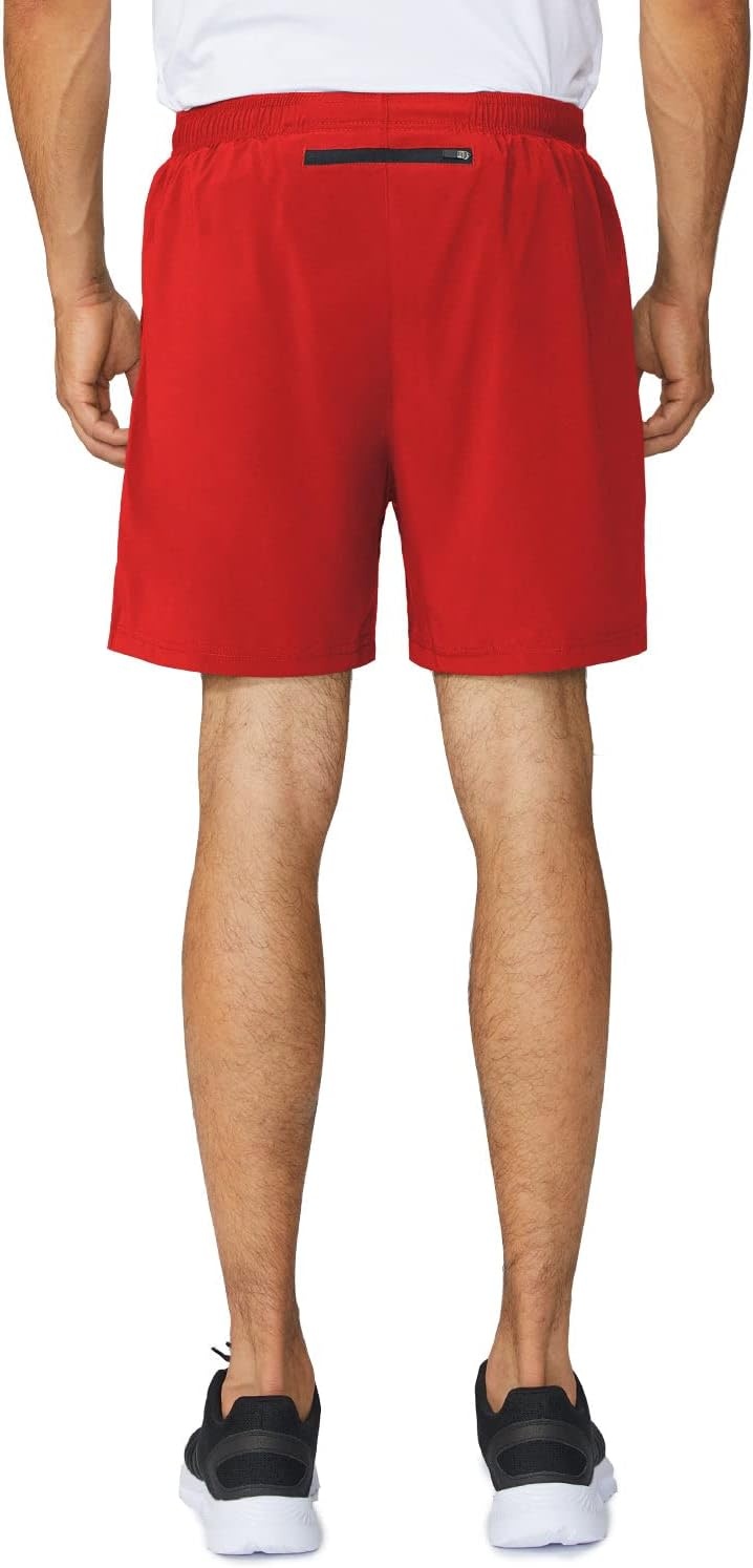 image:imagebaleaf Mens 5 Running Athletic Shorts with LinerNo LinerRed