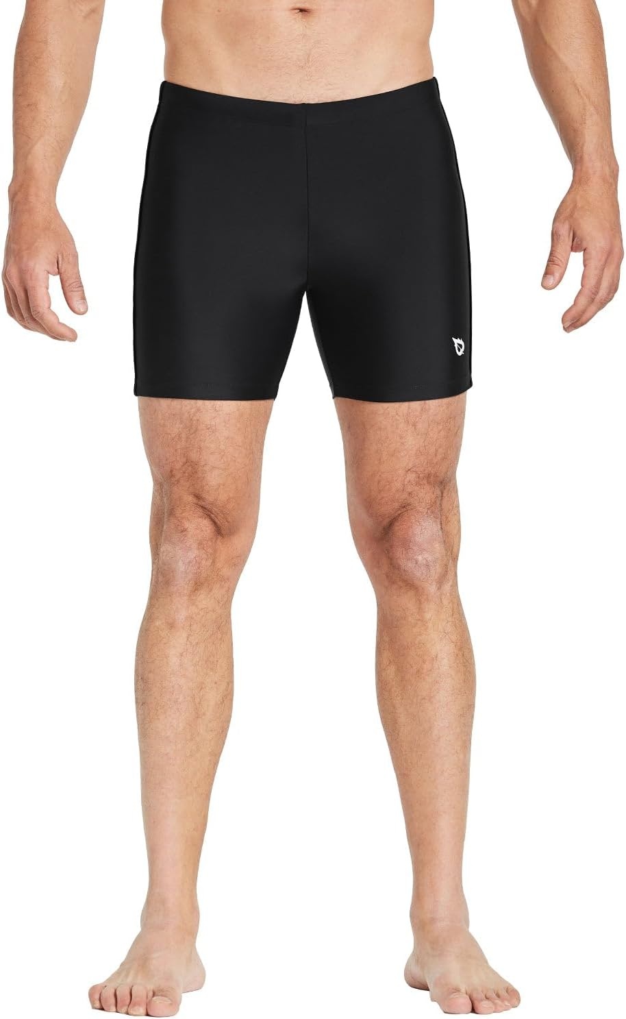 image:imagebaleaf Mens Swim Jammers Athletic Swimwear Quick Dry Swimsuit UPF 50Black