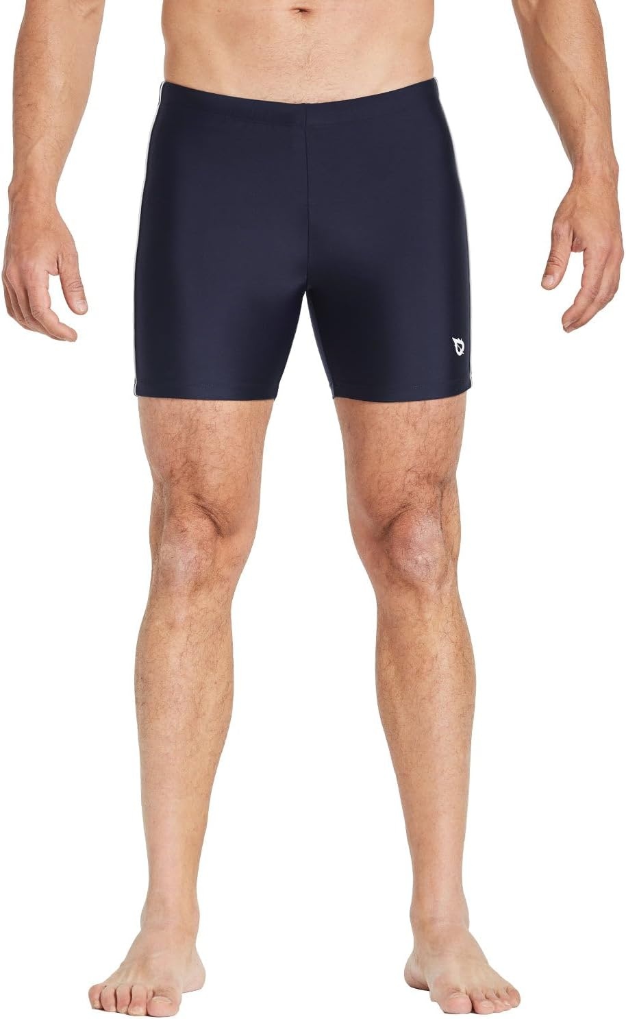image:imagebaleaf Mens Swim Jammers Athletic Swimwear Quick Dry Swimsuit UPF 50Navy White