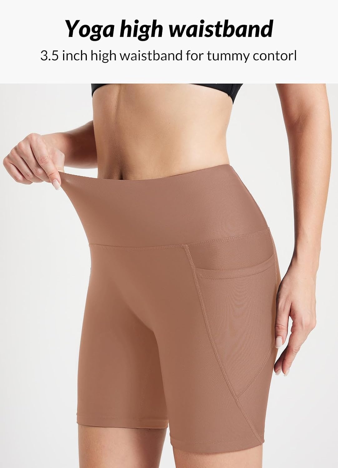 image:imagebaleaf Womens 368 High Waisted Swim Board Shorts Swimsuits UPF 50Brown