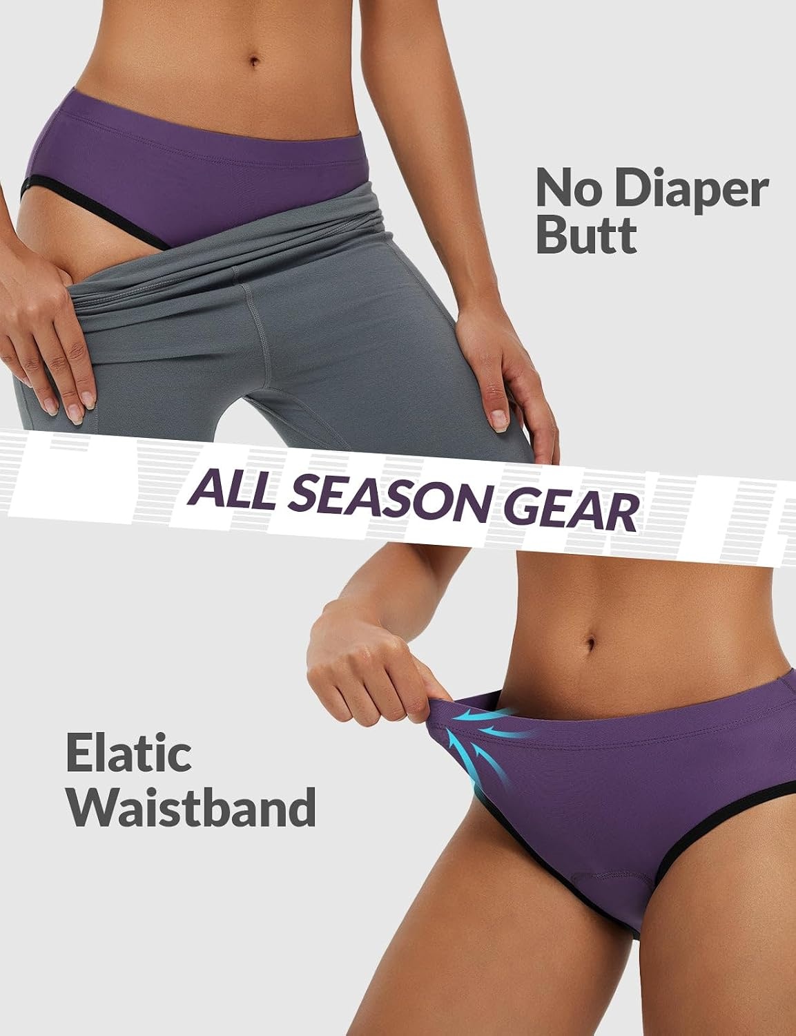 image:imagebaleaf Womens 4D Padded Cycling Underwear Bike Shorts RidingDark Purple