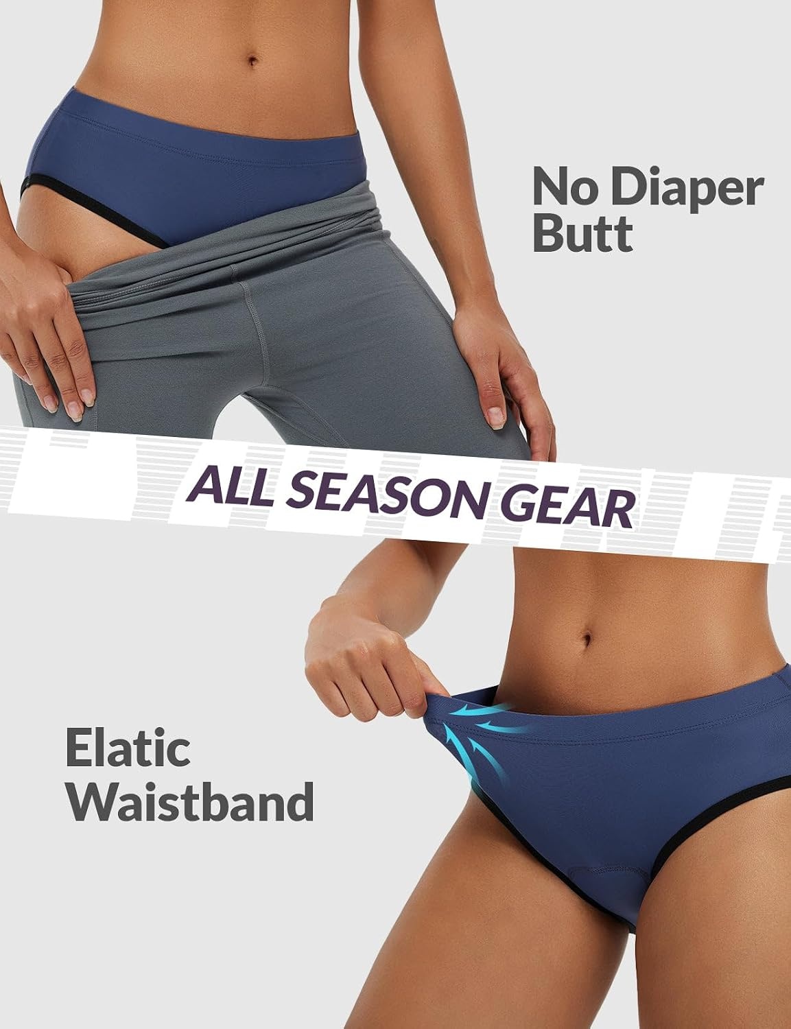 image:imagebaleaf Womens 4D Padded Cycling Underwear Bike Shorts RidingNavy Blue