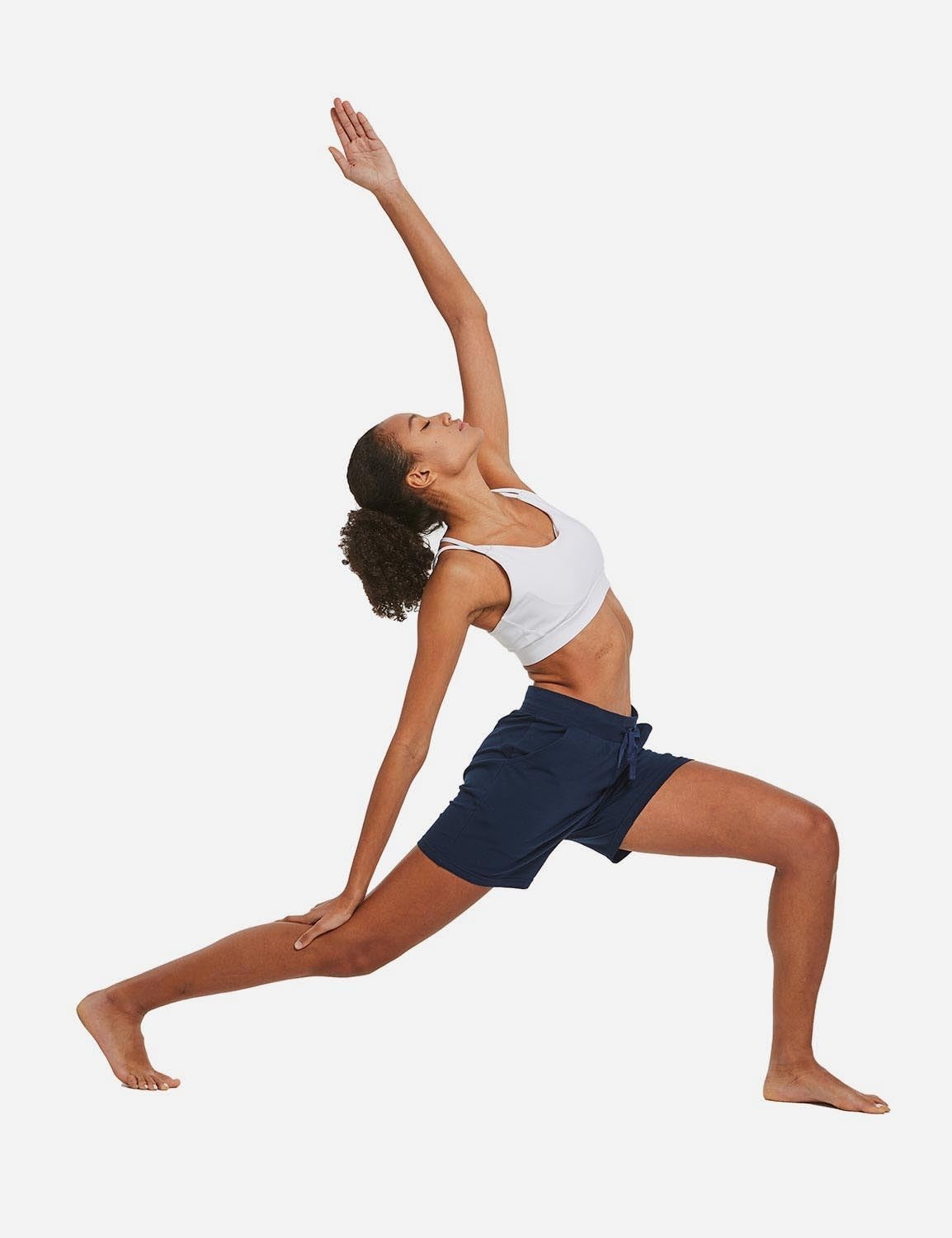 image:imagebaleaf Womens 5 Cotton Lounge Shorts Athletic with Pockets High WaistNavy Blue