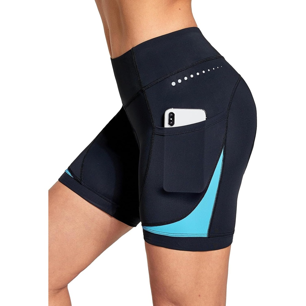 image:imagebaleaf 4D Padded Bike Shorts Women Cycling Underwear with PocketsBlue