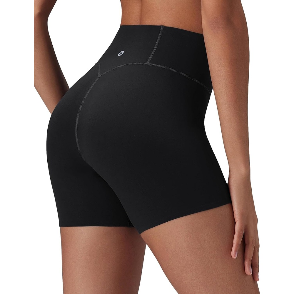 image:imagebaleaf Freeleaf Broadway Womens Biker Shorts with Pockets Dance Yoga Workout Gym Running 5 High Waist Short PantsBlack