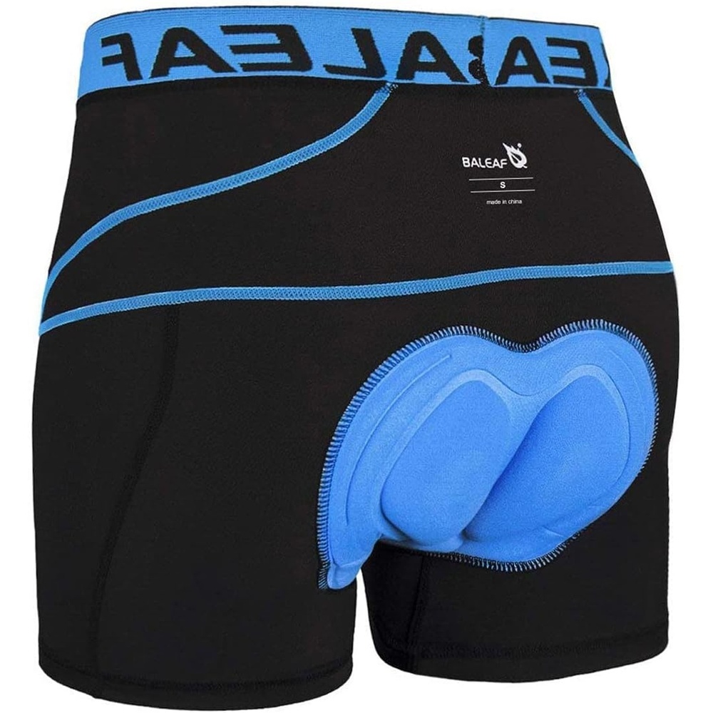 image:imagebaleaf Mens 3D Padded Bike Shorts Cycling Underwear MTB LinerUpgrade FabricblackBlue