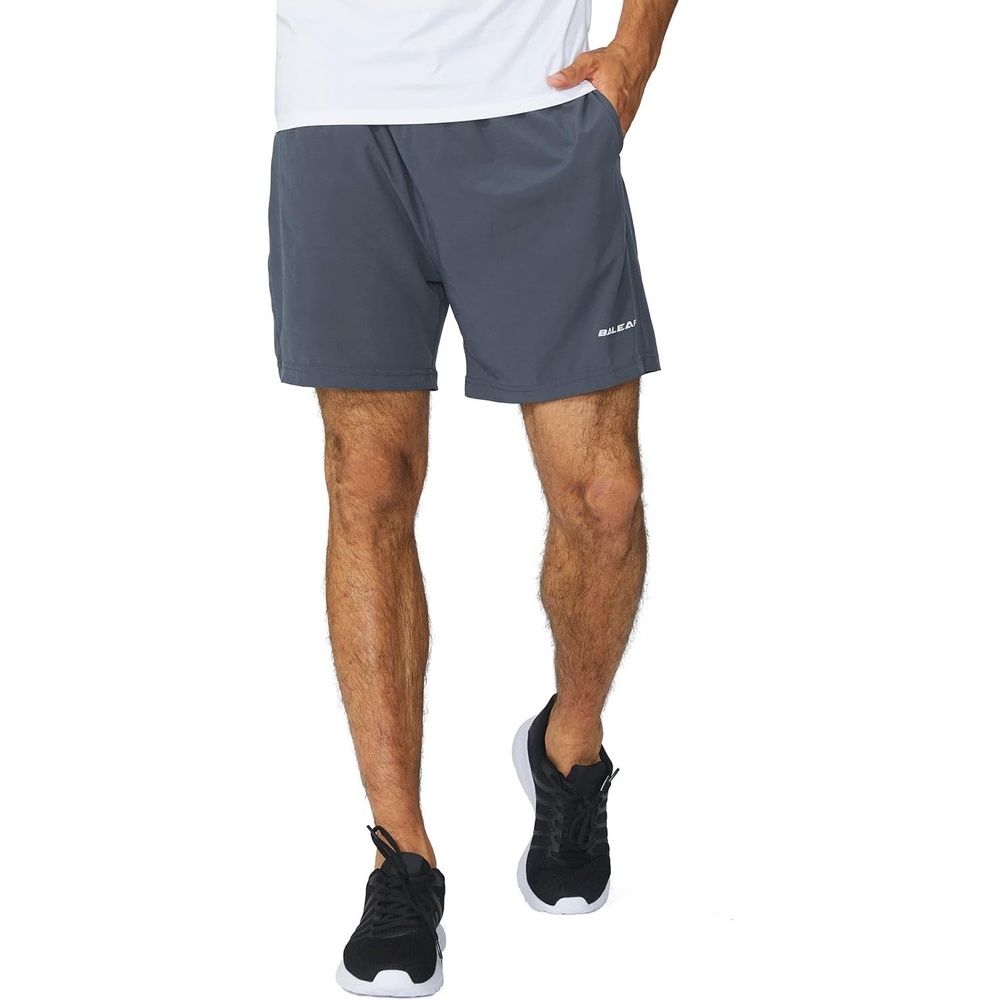 image:imagebaleaf Mens 5 Running Athletic Shorts with LinerNo LinerE02no Lininggray