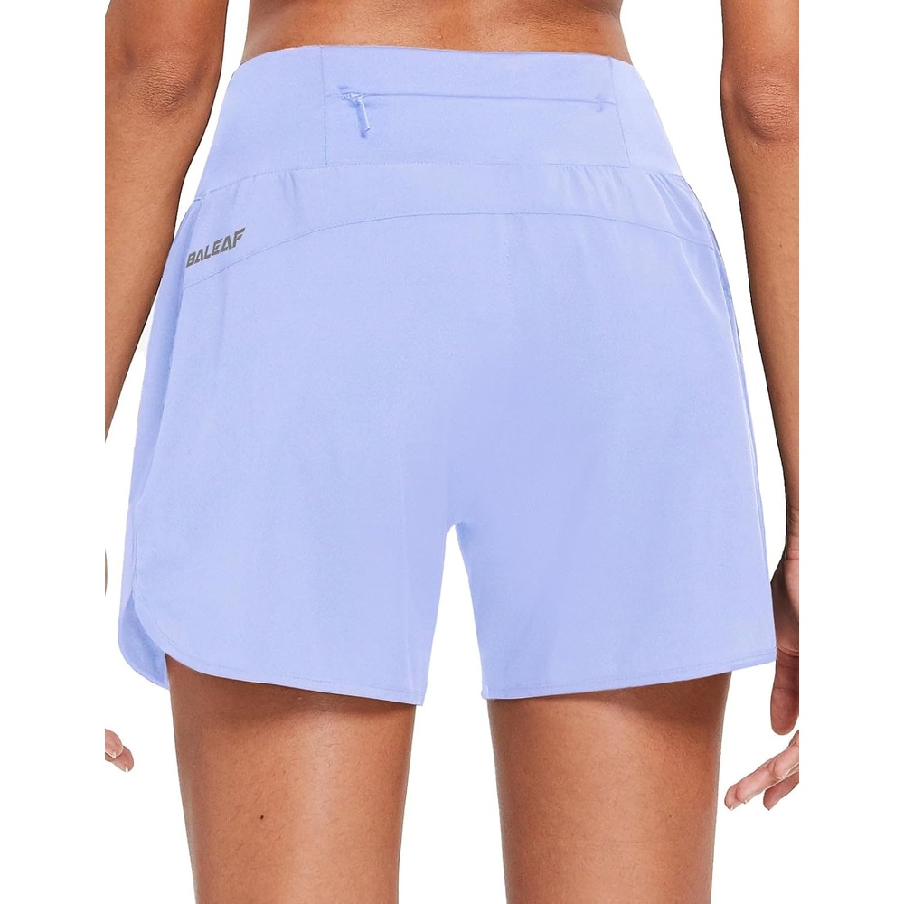 image:imagebaleaf Womens 5 Workout Running Shorts with Liner Quick Dry AthleticLight Blue