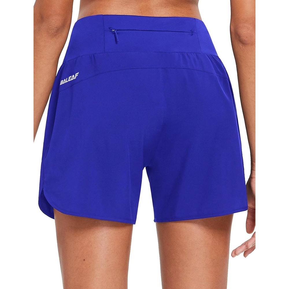 image:imagebaleaf Womens 5 Workout Running Shorts with Liner Quick Dry AthleticRoyal Blue