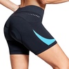 baleaf 4D Padded Bike Shorts Women Cycling Underwear with Pockets(Blue)