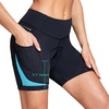 baleaf 4D Padded Bike Shorts Women Cycling Underwear with Pockets(Blue)