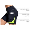baleaf 4D Padded Bike Shorts Women Cycling Underwear with Pockets(Fluorescent Green)