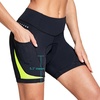 baleaf 4D Padded Bike Shorts Women Cycling Underwear with Pockets(Fluorescent Green)