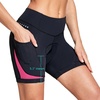 baleaf 4D Padded Bike Shorts Women Cycling Underwear with Pockets(Pink)