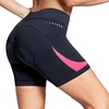 baleaf 4D Padded Bike Shorts Women Cycling Underwear with Pockets(Pink)