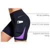 baleaf 4D Padded Bike Shorts Women Cycling Underwear with Pockets(Purple)