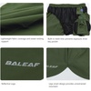baleaf Men’s 3″ Quick Dry Running Shorts with Brief Liner for Athletic(Army Green)