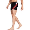 baleaf Men’s Square Leg Athletic Swim Jammers Durable Training Swimsuit(Black/Red)