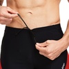 baleaf Men’s Square Leg Athletic Swim Jammers Durable Training Swimsuit(Black/Red)