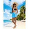 baleaf Women’s 3″ Swim Shorts with Velcro-Sealed Pockets(Blue)