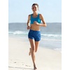 baleaf Women’s 3″ Swim Shorts with Velcro-Sealed Pockets(Blue Leaf)