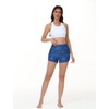 baleaf Women’s 3″ Swim Shorts with Velcro-Sealed Pockets(Blue Leaf)