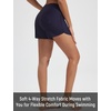 baleaf Women’s 3″ Swim Shorts with Velcro-Sealed Pockets(Navy Blue)