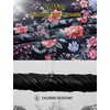 baleaf Women’s 3″ Swim Shorts with Velcro-Sealed Pockets(Red Floral)