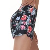 baleaf Women’s 3″ Swim Shorts with Velcro-Sealed Pockets(Red Floral)
