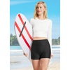 baleaf Women’s 3″/6″/8″ High Waisted Swim Board Shorts Swimsuits UPF 50+(Black)