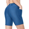 baleaf Women’s 3″/6″/8″ High Waisted Swim Board Shorts Swimsuits UPF 50+(Blue)