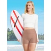 baleaf Women’s 3″/6″/8″ High Waisted Swim Board Shorts Swimsuits UPF 50+(Brown)