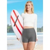 baleaf Women’s 3″/6″/8″ High Waisted Swim Board Shorts Swimsuits UPF 50+(Grey)