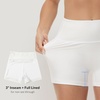 baleaf Women’s 3″/6″/8″ High Waisted Swim Board Shorts Swimsuits UPF 50+(White)