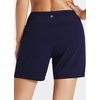 baleaf Women’s 5″/ 7″ Quick Dry High Waisted Swim Shorts with Liner(Navy Blue)