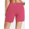 baleaf Women’s 5″/ 7″ Quick Dry High Waisted Swim Shorts with Liner(Pink)
