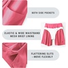 baleaf Women’s 5″/ 7″ Quick Dry High Waisted Swim Shorts with Liner(Pink)