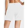 baleaf Women’s 5″/ 7″ Quick Dry High Waisted Swim Shorts with Liner(White)