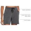 baleaf Womens 5″ Cotton Lounge Shorts Athletic with Pockets High Waist(Charcoal)