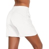 baleaf Womens 5″ Cotton Lounge Shorts Athletic with Pockets High Waist(White)
