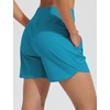 baleaf Women’s 5″ Swim Board Shorts Beach Bottoms with Boxer Liner(Aqua Blue)