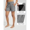 baleaf Women’s 5″ Swim Board Shorts Beach Bottoms with Boxer Liner(Dark Gray)