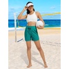 baleaf Women’s 5″ Swim Board Shorts Beach Bottoms with Boxer Liner(Green)